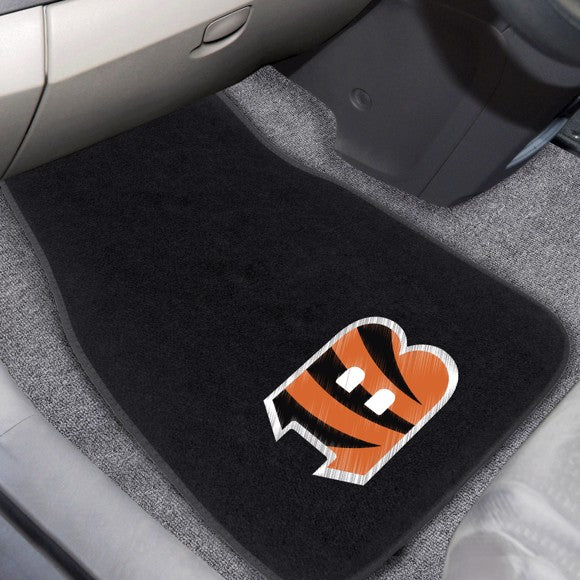 Cincinnati Bengals 2-pc Embroidered Car Mat Set by Fanmats