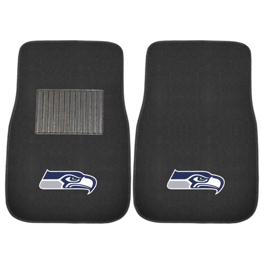 Seattle Seahawks 2-pc Embroidered Car Mat Set by Fanmats