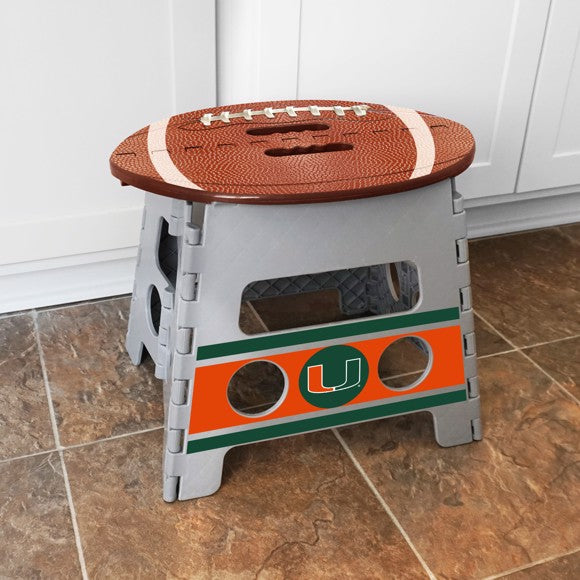 Miami Hurricanes Folding Step Stool by Fanmats