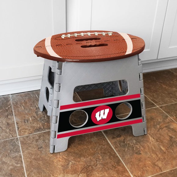 Wisconsin Badgers Folding Step Stool by Fanmats