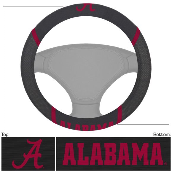 Alabama Crimson Tide Embroidered Steering Wheel Cover by Fanmats