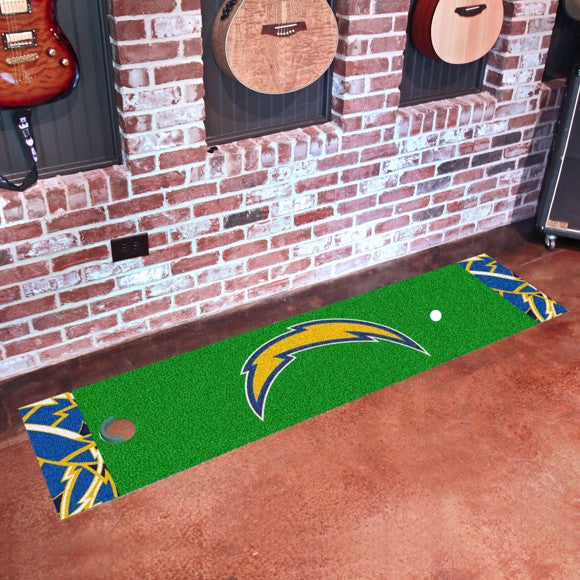Los Angeles Chargers NFL x FIT Green Putting Mat by Fanmats