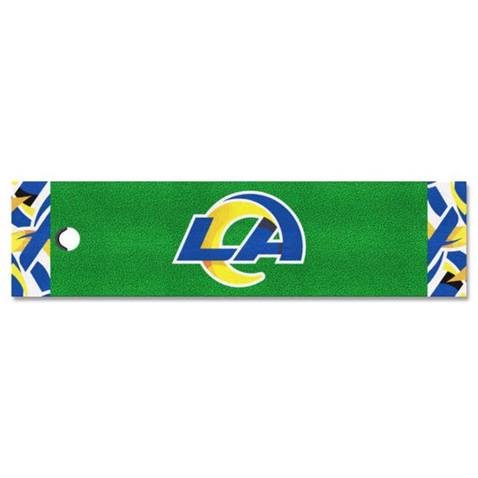 Los Angeles Rams NFL x FIT Green Putting Mat by Fanmats