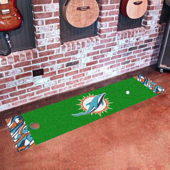 Miami Dolphins NFL x FIT Green Putting Mat by Fanmats