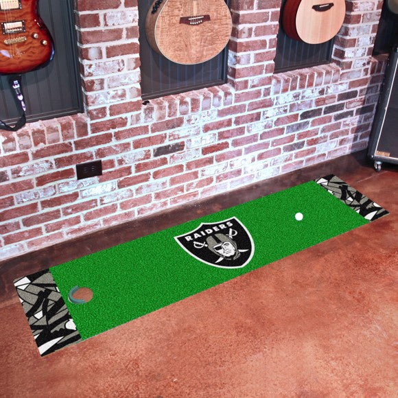 Las Vegas Raiders NFL x FIT Green Putting Mat by Fanmats