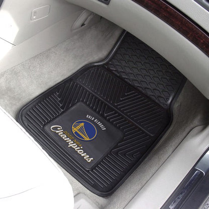 Golden State Warriors 2022 NBA Finals Champions 2-pc Vinyl Car Mat Set by Fanmats