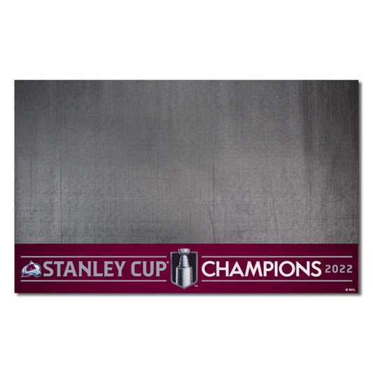 Colorado Avalanche 2022 Stanley Cup Champions 26" x42" Grill Mat by Fanmats
