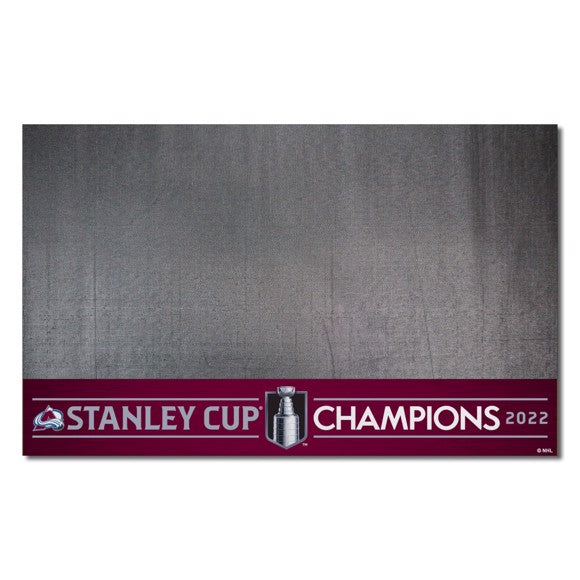 Colorado Avalanche 2022 Stanley Cup Champions 26" x42" Grill Mat by Fanmats