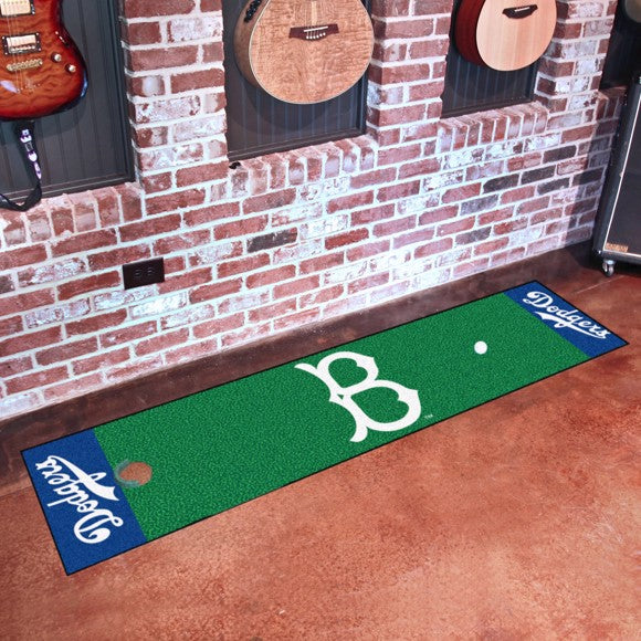 Brooklyn Dodgers Putting Green Mat - Retro Collection by Fanmats