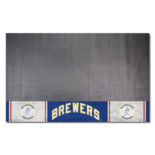 Milwaukee Brewers Retro Grill Mat by Fanmats