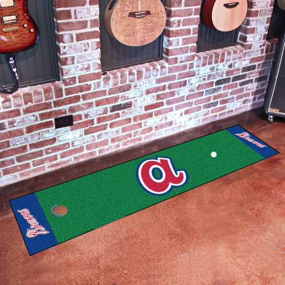 Atlanta Braves Green Putting Mat- Retro Collections by Fanmats