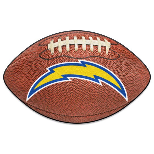 Los Angeles Chargers NFL Football Mat - 20.5" x 32.5" rug made in USA with 100% Nylon Face & recycled vinyl backing. Officially Licensed by the NFL and made by Fanmats