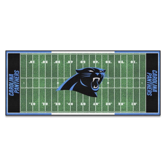 Carolina Panthers NFL Field Runner - 30" x 72" - Vibrant colors, non-skid backing, machine washable - Officially Licensed