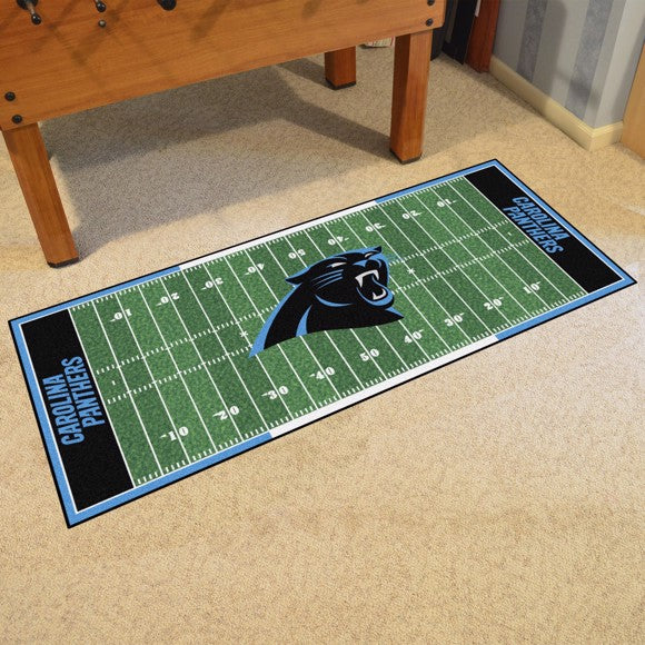 Carolina Panthers Football Field Runner Mat / Rug by Fanmats