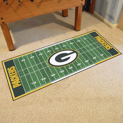 Green Bay Packers Football Field Runner Mat / Rug by Fanmats