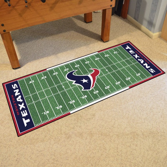 Houston Texans 30" x 72" Football Field Runner Mat / Rug by Fanmats