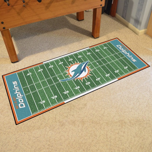 Miami Dolphins Football Field Runner / Mat by Fanmats