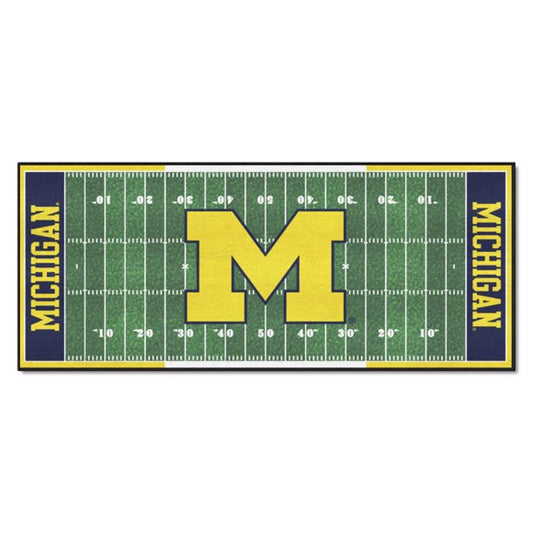 Michigan Wolverines 30" x 72" Football Field Runner / Mat by Fanmats