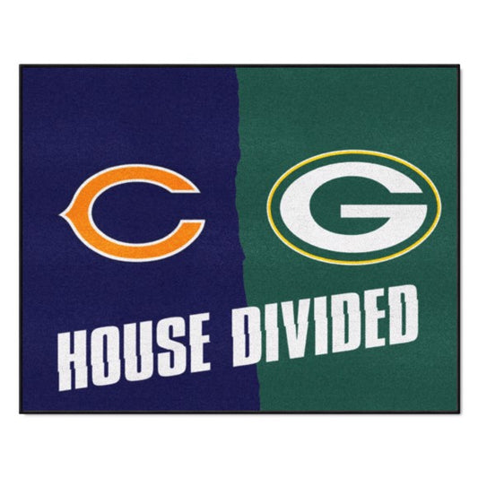 House Divided - Chicago Bears / Green Bay Packers House Divided Mat by Fanmats