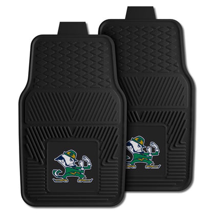 Notre Dame Fighting Irish Leprechaun Logo 2-pc Vinyl Car Mat Set by Fanmats