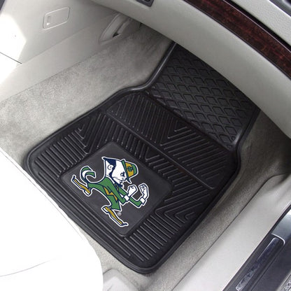 Notre Dame Fighting Irish Leprechaun Logo 2-pc Vinyl Car Mat Set by Fanmats