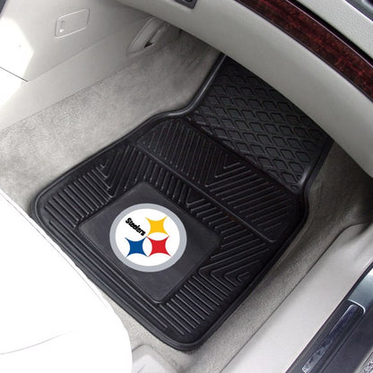 Pittsburgh Steelers 2-pc Vinyl Car Mat Set by Fanmats