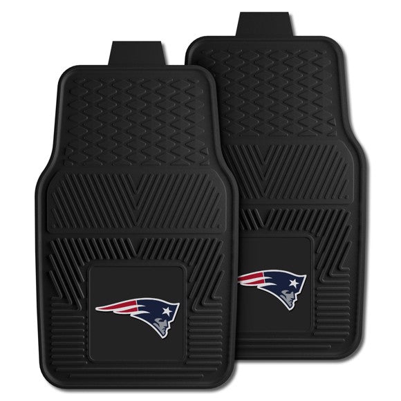 New England Patriots 2-pc Vinyl Car Mat Set by Fanmats