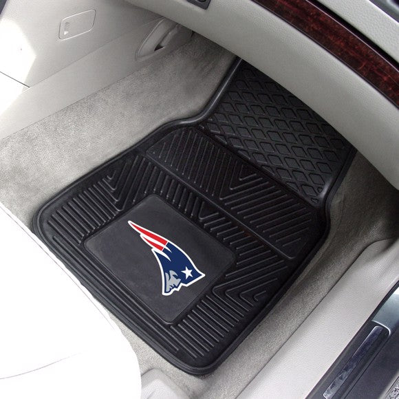 New England Patriots 2-pc Vinyl Car Mat Set by Fanmats