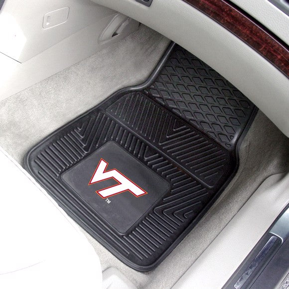 Virginia Tech Hokies 2-pc Vinyl Car Mat Set by Fanmats