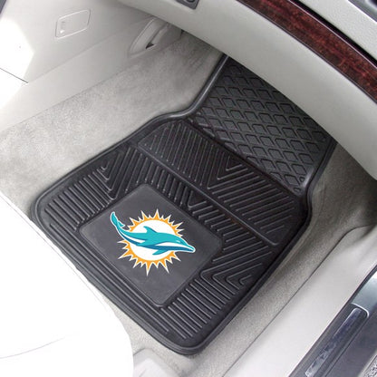 Miami Dolphins 2-pc Vinyl Car Mat Set by Fanmats