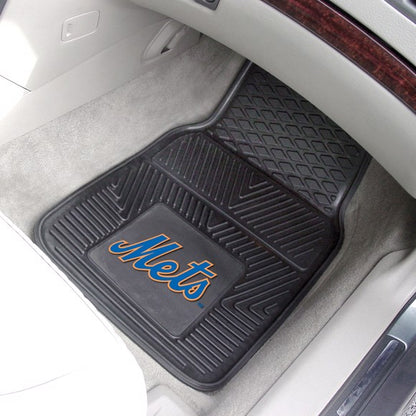 New York Mets 2-pc Vinyl Car Mat Set by Fanmats