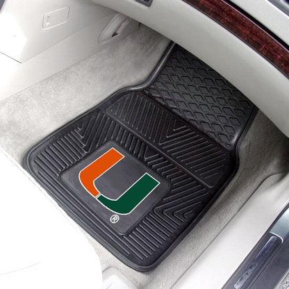 Miami Hurricanes 2-pc Vinyl Car Mat Set by Fanmats