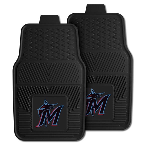 Miami Marlins 2-pc Vinyl Car Mat Set by Fanmats