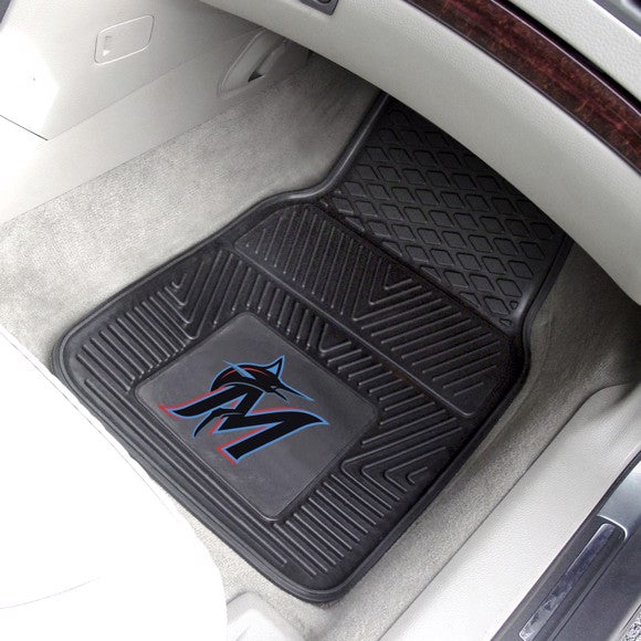 Miami Marlins 2-pc Vinyl Car Mat Set by Fanmats