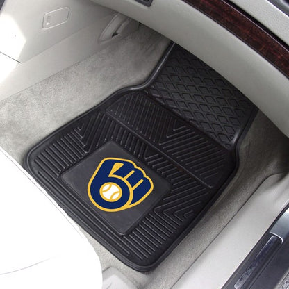 Milwaukee Brewers 2-pc Vinyl Car Mat Set by Fanmats