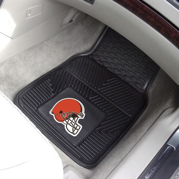 Cleveland Browns Vinyl Car Mats Set of 2 by Fanmats