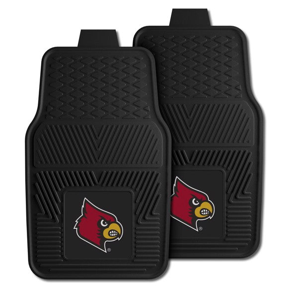 Louisville Cardinals 2-pc Vinyl Car Mat Set by Fanmats