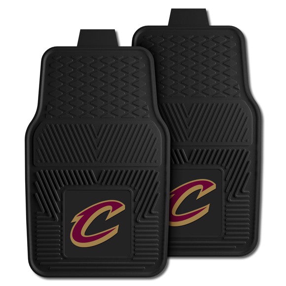 Cleveland Cavaliers NBA Car Mat Set: Durable vinyl, 3-D logo, Dirt scraping ribs Officially Licensed by the NBA. Made by Fanmats