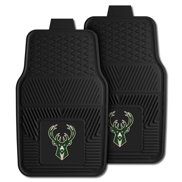 Milwaukee Bucks 2-pc Vinyl Car Mat Set by Fanmats