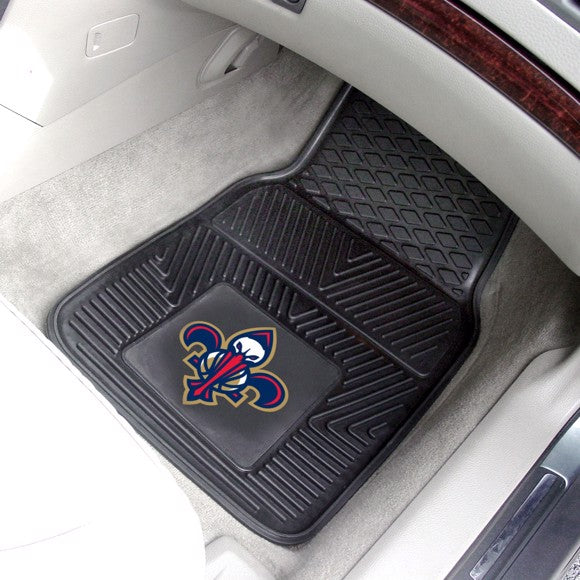 New Orleans Pelicans 2-pc Vinyl Car Mat Set by Fanmats