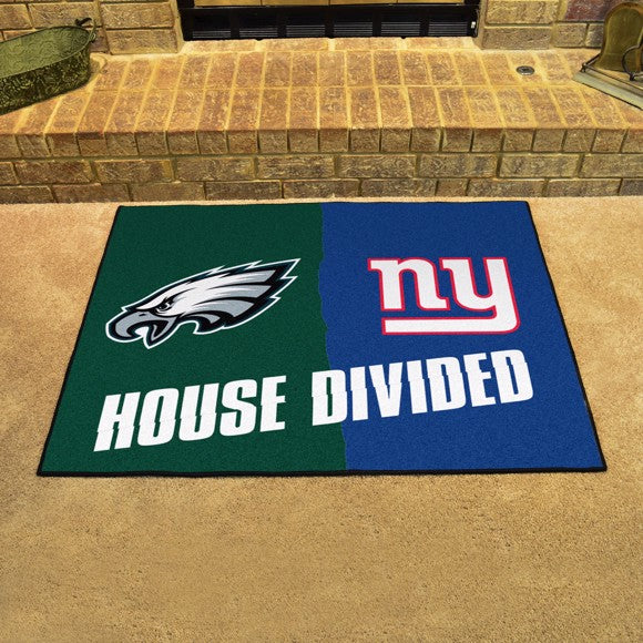 House Divided - Philadelphia Eagles / New York Giants Mat / Rug by Fanmats