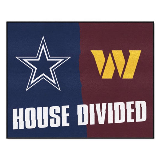 House Divided - Dallas Cowboys / Washington Commanders House Divided Mat by Fanmats