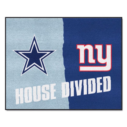 House Divided - Dallas Cowboys / New York Giants House Divided Mat by Fanmats