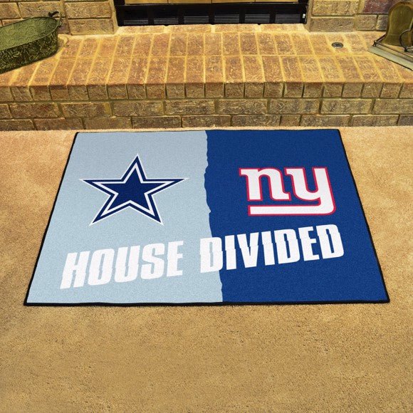 House Divided - Dallas Cowboys / New York Giants House Divided Mat by Fanmats