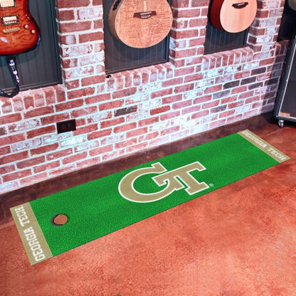 Georgia Tech Yellow Jackets Green Putting Mat by Fanmats