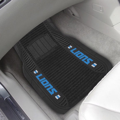 Detroit Lions 2-pc Deluxe Car Mat Set by Fanmats