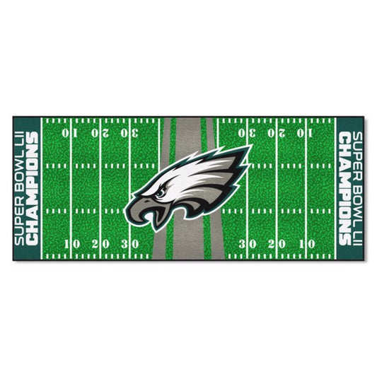 Philadelphia Eagles Super Bowl LII Champs Football Field Runner / Mat by Fanmats