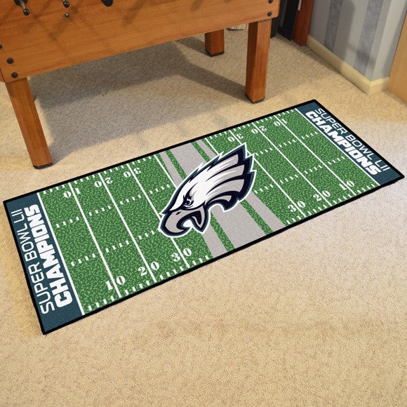 Philadelphia Eagles Super Bowl LII Champs Football Field Runner / Mat by Fanmats