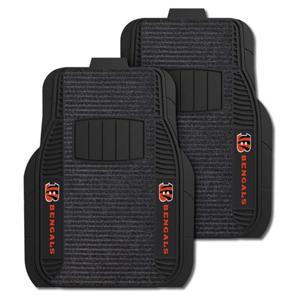 Cincinnati Bengals 2-pc Deluxe Car Mat Set by Fanmats