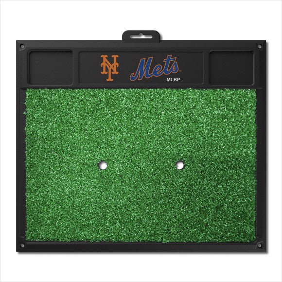 "New York Mets golf hitting mat by Fanmats, featuring durable construction with the Mets logo, designed for practicing your golf swing while displaying team pride."